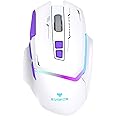 EvoFox Performance Series Banshee Rechargeable Wireless Gaming Mouse (2.4G+BT+Wired), Hyper Connect-Pixart3325 Sensor, Upto 1000Hz Polling Rate & 10000DPI,8 Programmable Buttons,Comprehensive Software