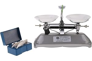 sharprepublic Juego de balanza de Mesa con Pesas, Material de Enseñanza Física y Química, Juguete Educativo para Niños - 100 Gramos