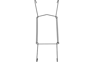 WINSOME Invisible Plate Hangers for Wall | Decorative Dish Display Holders Hanging Wires Spring Hook Holder Fit to Hang on Wall (Black Plate Hanger, 26 - 36 cm)