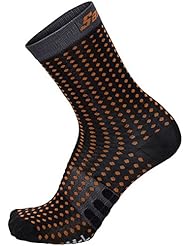 Calcetines De Ciclismo Santini 2017 Tono 2 Medium Profile Gris (Xl/Xxl , Negro)