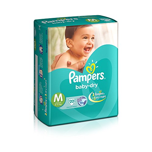 pampers medium size