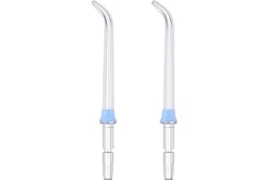 VAGAW Replacement Heads,2Pcs Blue Water Flosser Heads Replacement Classic Jet Tips,for WP100 WP300 WP250 WP450 WP660 WP900 Other Irrigators Heads Accessories