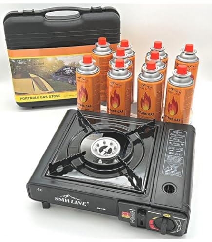 Chauffage-réchaud 2 En 1 Portable - Acier Inox, Réglable, Pour Camping Et Plein Air
