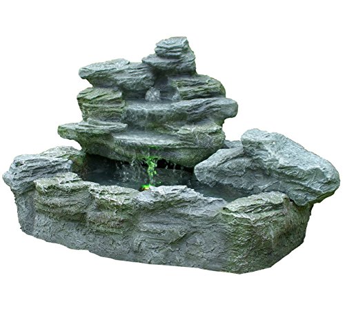 Brunnen mysteriöser Springbrunnen mit Beleuchtung Gartenbrunnen Felsenbrunnen - 7