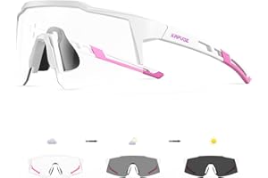 KAPVOE Lunettes pour Enfants - Photochromatiques & Polarisées Lunettes de Cyclisme Protection UV400 Frame TR90 K9028