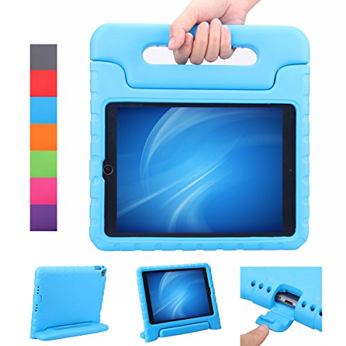 LEADSTAR Apple iPad Air 2 / iPad 6 Funda para niños EVA antichoque ligera destinado a prueba de golpes Protección Funda Tapa - Negro (Azul)