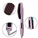 GHB Electric Hair Straightening Brush Electric Hair Brush for Professional Straightening Styling with LCD Display (Pink)