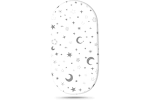 Jmitha Drap Housse Bébé Coton, Protège Matelas pour Berceau Universels Fille ou Garçon Draps Bébé Draps Lit Dimensions 75x33cm/72x32cm/70x30cm/80x46cm Literie pour Bébé (Set 4)