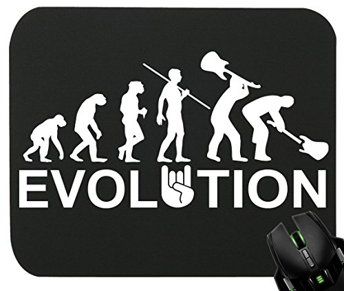 Touchlines - Evolution Heavy Metal Mauspad für Gaming und Grafikdesign 230x190x5mm Black
