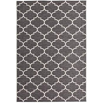 Teppich Outdoor Marokkanisches Muster Maroc Design Modern Grau