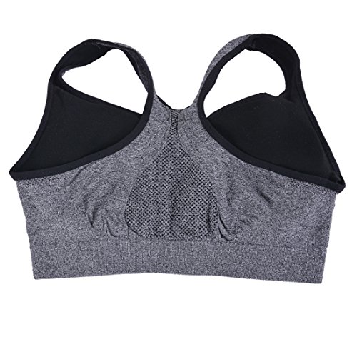 Encounter Damen Max Sport BH Reißverschluss Voll Cup Ringerrücken Bügellos und Abnehmbare Polsterung - 5