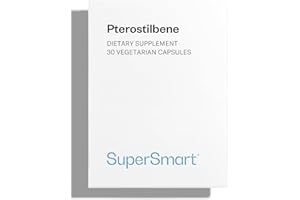 Supersmart - Pterostilbene 100 mg Per Day - More Powerful than Resveratrol Supplement - Anti Aging & Antioxidant - Metabolic Booster | Non-GMO & Gluten Free - 30 Vegetarian Capsules