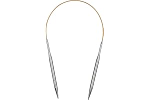 Coopay Rundstricknadeln 40 cm, 6,0 mm Stricknadeln Rundstricknadel Edelstahl Rundstricknadeln mit Flexibel Kabel, Robust Rund Stricknadeln für Socken Pullover Ärmel, Kragen & Klein Projekte