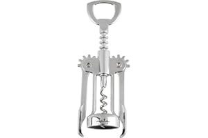 JATA HOGAR HVIN2300 - Sacacorchos Doble Palanca. Abridor de Vino Mariposa con espiga reforzada. Descapsulador. Funcionamiento sencillo. Gran consistencia. Medidas: 6 x 16 x 3,5 cm