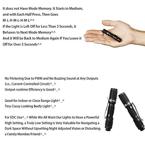 LUMINTOP® Tool Magnet + Schaltergehäuse EDC für AAA Batterie.110 Lumen Cree XP-G2 R5 LED Mini Keychain Taschenlampe - 5