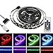 Produktbild HTAIYN 1,5 Mt 2 Mt IP20 15Pin SATA Magnetische RGB Led-streifen Kit + 17 Tasten Fernbedienung für PC Fall DC12V popular (Color : 2M)