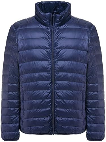 Mochoose Men's Winter Down Puffer Jacket Coat Packable Ultra Light Weight(Navy,Large)