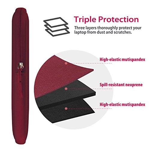 [Inateck] Weiche Neopren Laptop Hülle/Tasche/Sleeve Tasche für MacBook Pro 15″(2015), ThinkPad, Acer, ASUS, HP, Lenovo und Dell - 2