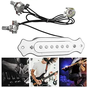 Electric Guitar, with Copper Coil Guitar Circuit, Durable Musical Instrument Music Part for Musician Guitar(White)