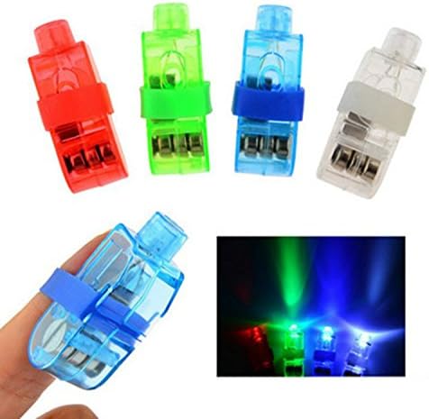 UUOUU 50Pcs Super Bright LED Finger Lights Finger Flashlight Light up Toys Party Favor Supplies