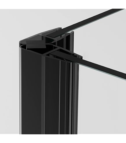 AquaParts Duschtür Dichtung 100 Cm – Für 7-8 Mm Glas, Transparente PVC-Dichtung Gegen Spritzwasser