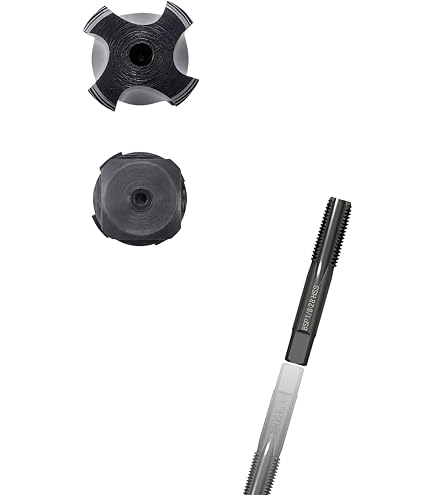 Uxcell G1/8-28 BSP 55° Pipe Thread Tap – 4-Flute HSS, 10mm Diameter, 53mm Long, For Piping Work