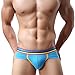 Produktbild Btruely Dreieck Slip Kurze Hose Herren Unterhose Männer Unterwäsche Weich Nachtwäsche Atmungsaktive Drucken Sleepwear (M, Himmelblau)