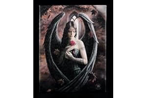 Tiptop Home Figuren-Shop.de Kleine Leinwand - Angel Rose by Anne Stokes - Gothic Engel
