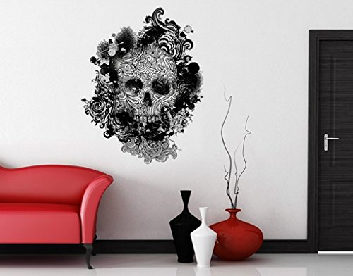 WTD 42628 Wandtattoo mehrfarbig Nummer 503 Skull 74 x 95 cm