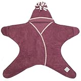 Tuppence and Crumble Star Baby Wrap Heather Size Medium