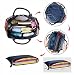 Premium Quality Multi-function Baby Diaper Nappy Changing Bag Mummy Handbag Shoulder Bag Blue Polka Dot - 6 PCS Set