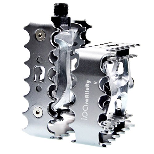 iParaAiluRy MTB pedale - Aluminiumlegierung Plattform Fahrrad Pedal mtb pedale CNC Stahlachse 9/16 "