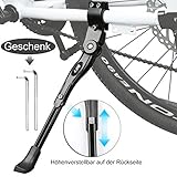 fahrradständer Höhenverstellbar: Die Höhe des Fahrradständers kann eingestellt werden, Sie können leicht die am besten geeignete Höhe und den Winkel einstellen, um die Sicherheit Ihres Fahrrades zu gewährleisten