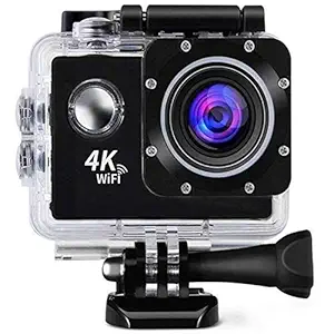 Squaircle [* 2IN1 Camera - Normal+Sports Use] 4K Ultra HD Water Resistant Sports Action Camera Wide-Angle Lens with Professional Accessories 1+1 Year Warranty