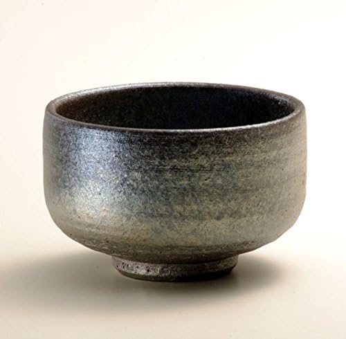 Japanese Shigaraki Ceramics Matcha Tea Bowl - Hishisan Kiln Metal Oxydation Glaze - by Hechimon 3-2701
