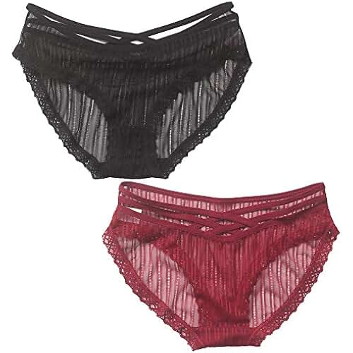 con bragas transparentes