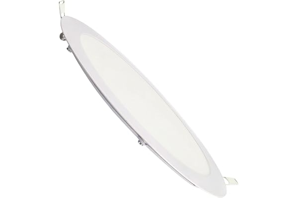 JANDEI – Spots LED encastrables ronds, 18 W, 1500 lumens, extra-plats 13 mm, trou de montage Ø 200-205 mm, blanc neutre 4200 K, avec transformateur inclus