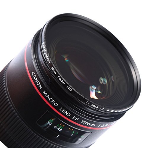NDX Filtre    Densit   Neutre Variable 67mm R  glable  ND2 - ND400    Chiffon de Nettoyage en Microfibre Pour Nikon DSLR Cam  ra
