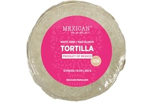 MEXICAN MAMA White Corn Tortillas 12cm Taco Size Tortillas 750g (3 x 250g per Pack)