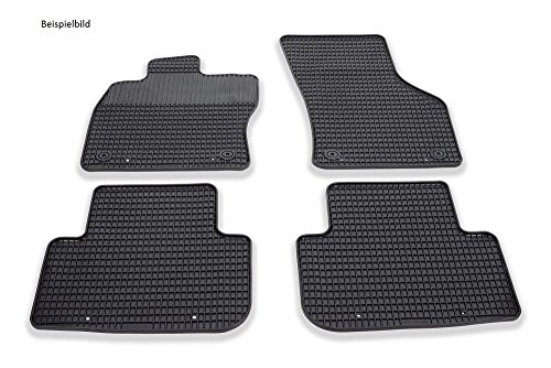 Preisvergleich Produktbild pkwmatten passgenaues Auto Gummimatten 4er Set, schwarz
