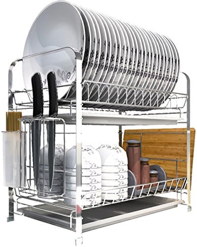 LFGao Cupboard Cabinet Tableware Dish Rack Drain Rack Plate To Open The Knife Bowl Chopsticks Storage Box Kitchen Rack