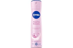 NIVEA Deodorante Spray Pearl & Beauty 6 x 150 ml, Deodorante donna per una protezione 72h, Deo spray antitraspirante con Estratti di Perla e Olio di Avocado per una pelle liscia e luminosa