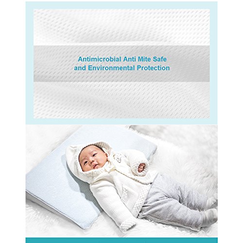 Crib Wedge Pillow Newborn Baby Universal Memory Foam Sleep Pillow