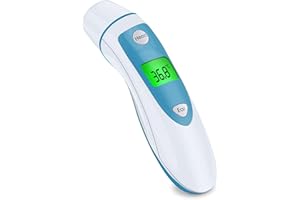 METENE Thermometer for Adults, Forehead and Ear Scanning, Digital Suitable Baby, Infrared with LCD Screen, Memory Recall