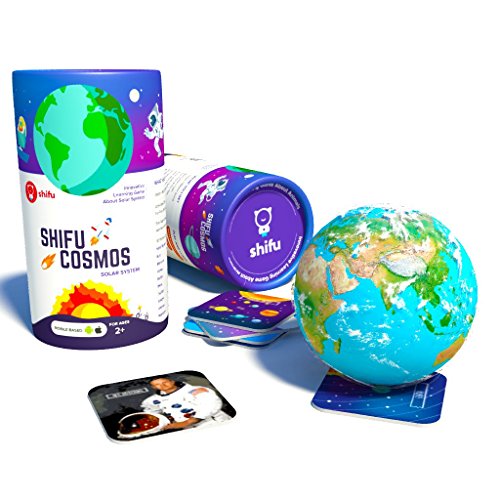 Shifu Cosmos - Solar System, Planets, AR Educational Game, Toy Gift for Kids Age 5-10 Yrs (20 Cards, Purple)