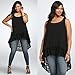 Oyedens Women Plus Size Chiffon Sleeveless Blouse Ladies Loose Casual Vest Tank Top (XXL)