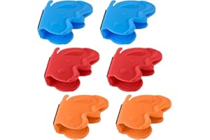 YEHUIMEI 3 paia Presine da cucina Presine Silicone da Cucina, Presine cucina,Guanto da Forno Antiscivolo Silicone Guanti per Forno, Anti-Scottatura,Possono essere usati come magneti per il frigorifero