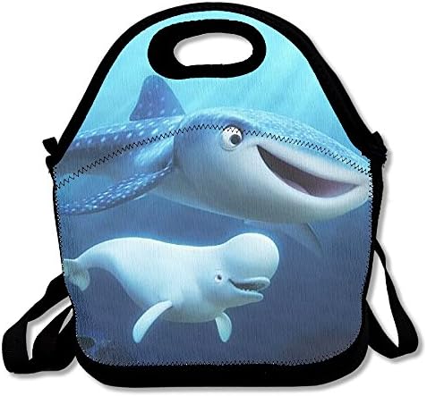 Sharks Ocean Sea Creature Lunch Tote Insulated Reusable Picnic Lunch Bags Boxes Neoprene Food Bag