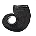 Fashion Womens Girls One Piece Straight Long Side Bang Clip in on Bangs Fringe Hair Extension Extensions Dark Black