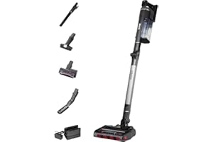 Shark Stratos Cordless Stick Vacuum Cleaner Pet Pro with Anti Hair Wrap Plus, 120 Mins Run-Time (2 Batteries), Clean Sense IQ & Anti-Odour, Pet, Crevice & Multi-Surface Tools, Charcoal/Silver IZ420UKT